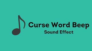 Curse Word Beep Sound Effect [upl. by Pavel]