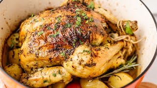 DUTCH OVEN ROAST CHICKEN [upl. by Glialentn]