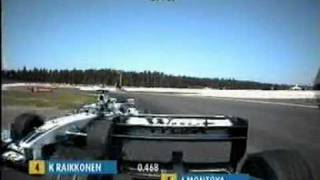 F1 2002 Kimi Raikkonen vs Juan Pablo Montoya [upl. by Edmead]