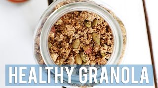 HEALTHY GRANOLA RECIPE  5 WAYS TO EAT IT [upl. by Llerdnam]