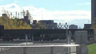 CPKC 134 intermodalmixed freight at West Toronto junction [upl. by Ennairod]