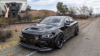 Dodge Charger SRT Hellcat Redeye  Forza Horizon 5  Steering Wheel Gameplay [upl. by Llerrahs]