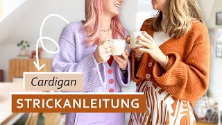 Pumpkin Spice Cardigan Strickanleitung  alle Techniken zur Anleitung erklärt [upl. by Reames753]