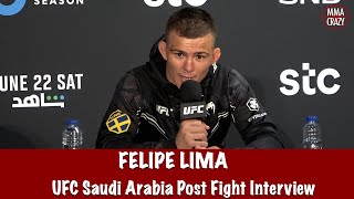 Felipe Lima talks “big brother” Khamzat Chimaev amp movitation to get finish at ufc Saudi Arabia [upl. by Teuton]