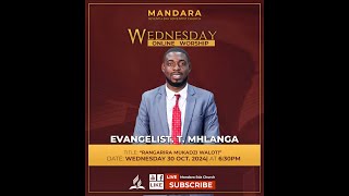 Mandara SDA Church  Ev T Mhlanga  Title Rangarira Mukadzi WaLot  30 Oct 2024  630pm [upl. by Terrag487]