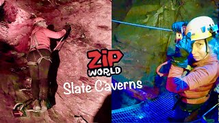 Llechwedd Zip World Slate Caverns Adventure North Wales [upl. by Cirenoj]