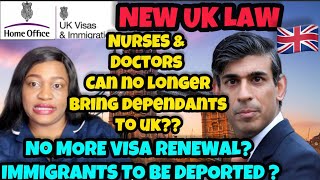 NEW UK IMMIGRATION PLAN COULD SEE MIGRANTS BEING DEPORTEDNURSES amp DOCTORS CAN’T BRING DEPENDANTS [upl. by Anier212]