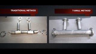 Pipe joints Comparison Traditional vs TDRILL method [upl. by Raskin]