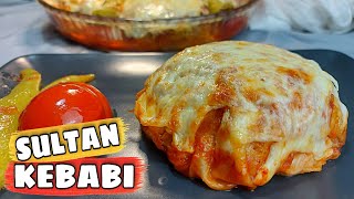 SULTAN KEBABI ✅ KIYMALI YUFKA KEBABI 🔝KEBAB RECIPE 👍ETLİ NASIL YAPILIR 👌 BASİT SOS TARİFİ 😋 [upl. by Arvad948]