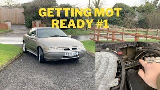 Vauxhall Calibra getting mot ready 1 [upl. by Haidedej]