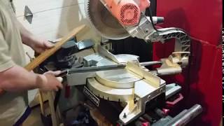 How to cut angles on a miter saw 90 60 45 30 225 degrees [upl. by Luella477]