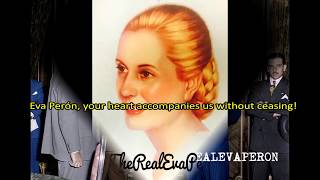 Evita Capitana English Lyrics Peronist March Song Marcha Cancion Peronista Letra Real Eva Peron [upl. by Jaynell797]