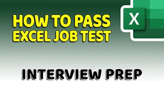 How To Pass Microsoft Excel Test  Get ready for the Interview [upl. by Lenzi]