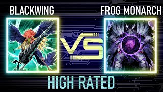 Blackwing vs Frog monarch  High Rated  Edison Format  Dueling Book [upl. by Prudhoe135]