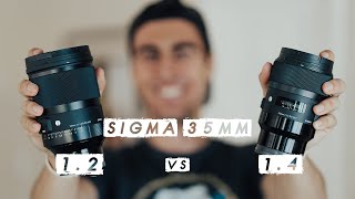 Sigma 35mm f12 vs 14  Is it worth DOUBLE the Price [upl. by Fatsug511]