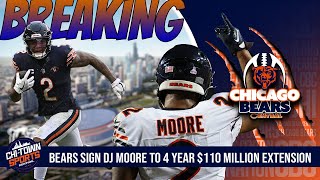 Breaking News Bears Sign DJ Moore To 4 Year 110 Million Extension [upl. by Rotkiv]