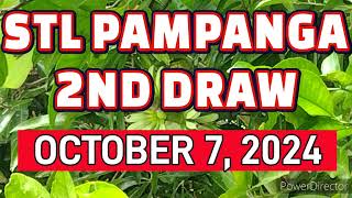 STL PAMPANGA RESULT TODAY 2ND DRAW OCTOBER 7 2024 4PM  MONDAY [upl. by Eenaej]