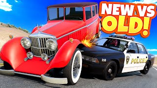 Using a 1927 Car to Outsmart Modern Police Cars in BeamNG Drive Mods [upl. by Ellehcrad203]