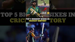 Biggest Sixes In The History Of Cricket  shorts youtubeshorts ytshorts shortsfeed cricket [upl. by Ttocserp]