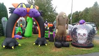 My 2017 Halloween inflatables display  daytime  part 2 [upl. by Jessica]