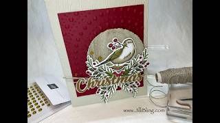 Winterly Tree Tops  Avid Stampers FREE Card Kits 2 of 3  Natural Classic Card [upl. by Asselem]