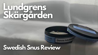 Lundgrens quotSkärgårdenquot  Swedish Snus  Review [upl. by Doowle252]