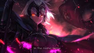 Nightcore In The Name Of Love Lyrics [upl. by Sabella]