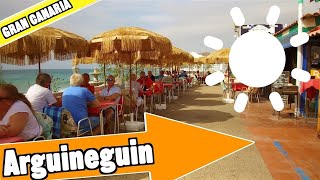 Arguineguin Gran Canaria Spain Tour of beach and resort [upl. by Gibbon]