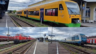 Zugverkehr in Schwandorf am 1492024 [upl. by Dnamra]