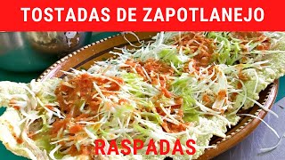 Tostadas raspadas preparadas estilo Zapotlanejo Jalisco RecetasdeLuzMa [upl. by Audra]