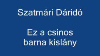 Szatmári Dáridó  Ez a csinos barna kislány [upl. by Ardnuassac]