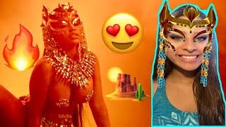 NICKI MINAJ  GANJA BURN OFFICIAL MUSIC VIDEO REACTION  REVIEW 🏜 [upl. by Brianne]