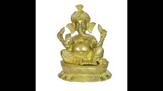 TALLOW GOLD BRASS SHEETING GANESHA STATUE brassgodidol statue ganeshstatue [upl. by Weisler]