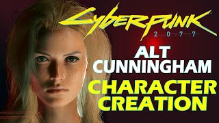 Cyberpunk 2077  Female V Alt Cunningham Character Creation  Screenshots amp OST [upl. by Horan222]