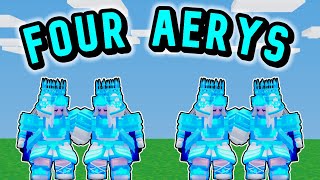 Using 4 Aery Kits In Roblox Bedwars [upl. by Mintz]