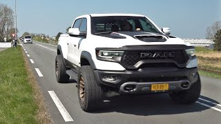 Dodge RAM 1500 TRX 62L Supercharged Hemi V8  Drag Races Exhaust Sounds amp Accelerations [upl. by Nimzzaj]