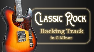 Classic Rock Guitar Backing Track in G Minor  Led Zeppelin Style Jam Track [upl. by Franek]