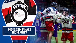 Mens Semifinals Highlights  2024 World Lacrosse Box Championships [upl. by Tiram]