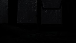 Deep sleep with the sound of rain falling outside  Dark screen ASMR for a good nights sleep💧 [upl. by Notelrahc]