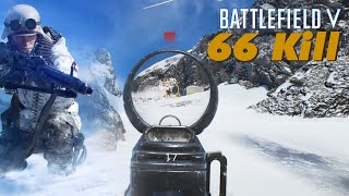 Battlefield5  Map FJELL 652  Conquest  66 Kill gameplay [upl. by Schuler]