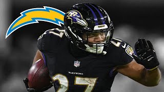 JK Dobbins Highlights 🔥  Welcome to the Los Angeles Chargers [upl. by Aciretehs]