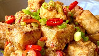 Salted Egg Tofu Recipe [upl. by Aerdnad]