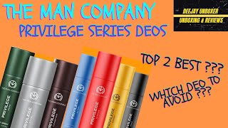 Top 2 deos कौनसे  Complete Man Company Privilege series deos review amp comparison [upl. by Dennard]