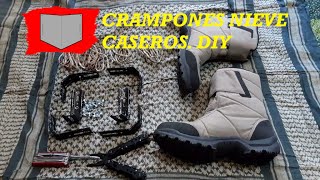 Crampones caseros para andar y no resbalar por el hielo de las calles tras el temporal Filomena DIY [upl. by Nevetse160]