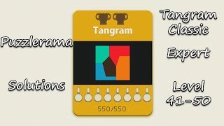 Puzzlerama Solutions  Tangram Classic Expert  Level 4150 [upl. by Kingsley]