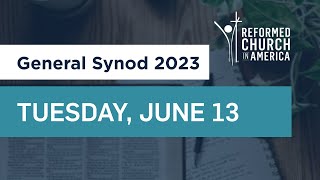 RCA General Synod 2023 Tuesday Plenary [upl. by Loftus]