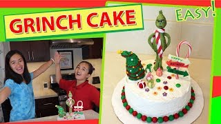 Grinch Cake  Easy Baking with Kids [upl. by Ahtanamas]