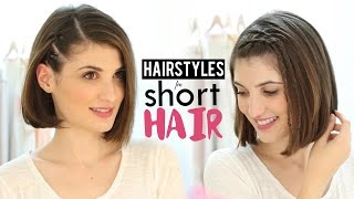 Hairstyles for short hair tutorial [upl. by Goldberg308]