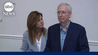 Sen McConnell freezes for 2nd time in front of reporters [upl. by Cross]