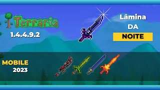 Como Fazer a NIGHT EDGE Lâmina da Noite Terraria Mobile 14492 [upl. by Grose272]